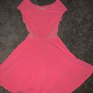 Coral Hollister Skater Dress